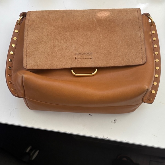 Isabel Marant Asli Leather and Suede Crossbody Bag. - Picture 3 of 12